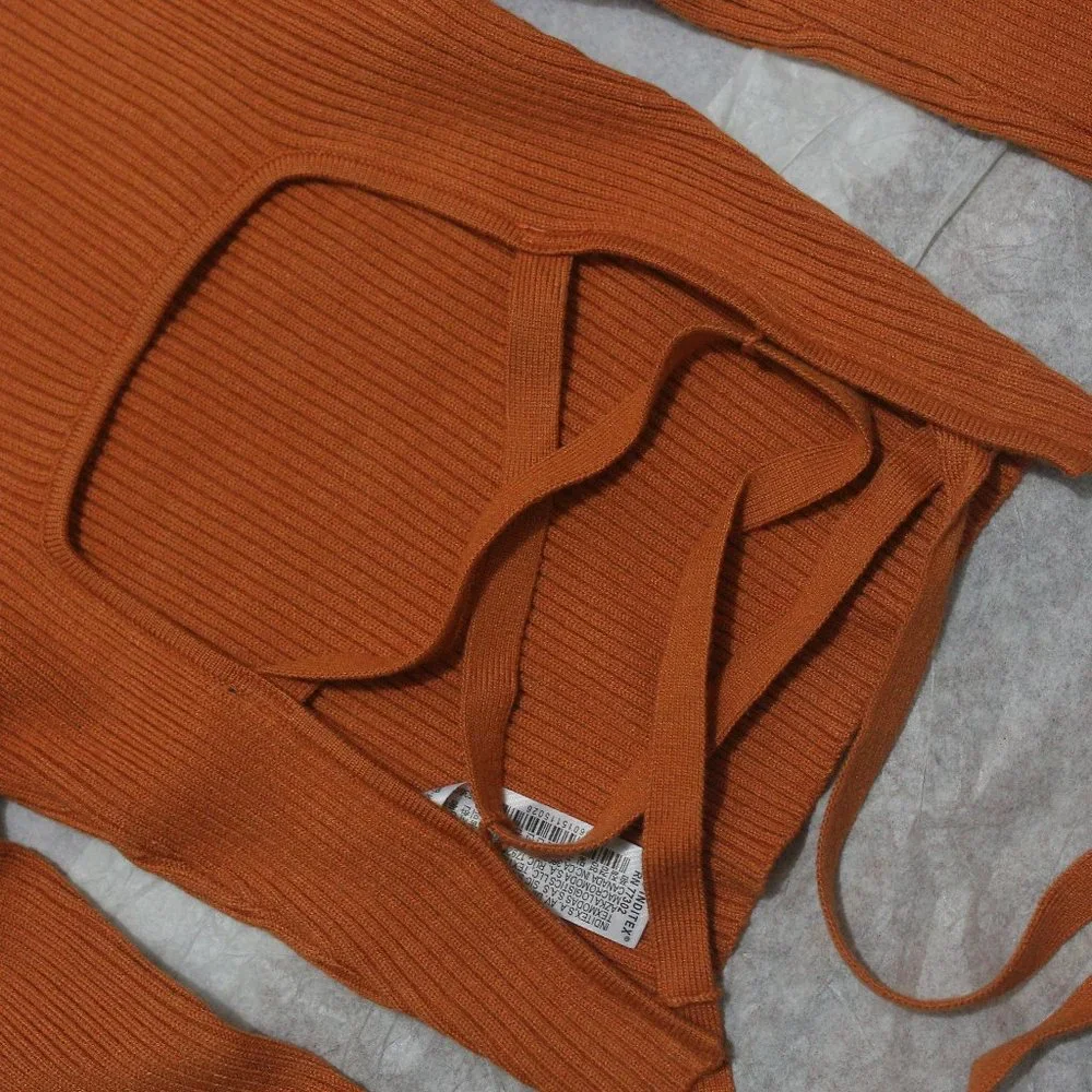 NWT Zara Lace-up Open Back Knit Top. - Picture 8 of 10